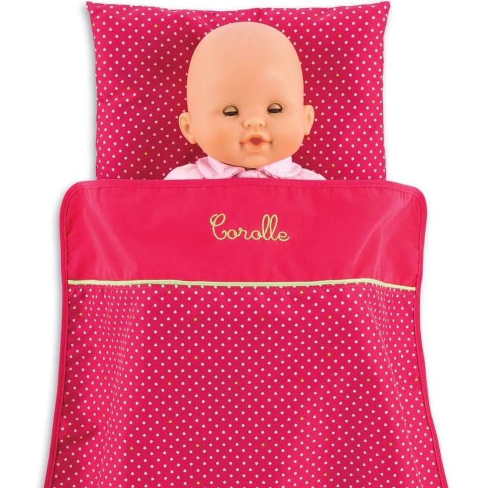 Corolle Cherry Blanket and Pillow Set Doll Accesssory New in Bag